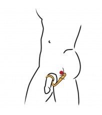ПЕНИС РИНГ С ПРОСТАТЕН G-ТОЧКА МАСАЖОР SexOutlet.bg